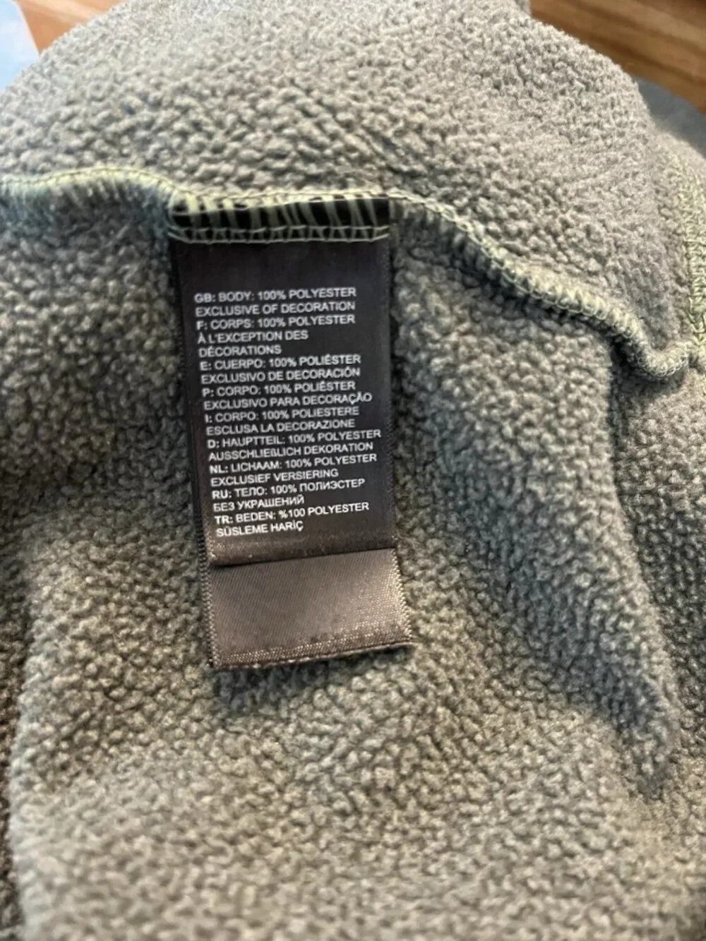 The North Face Mens XXL 1/4 Zip Pullover Sweatshirt Green Waffle Weave Jacket